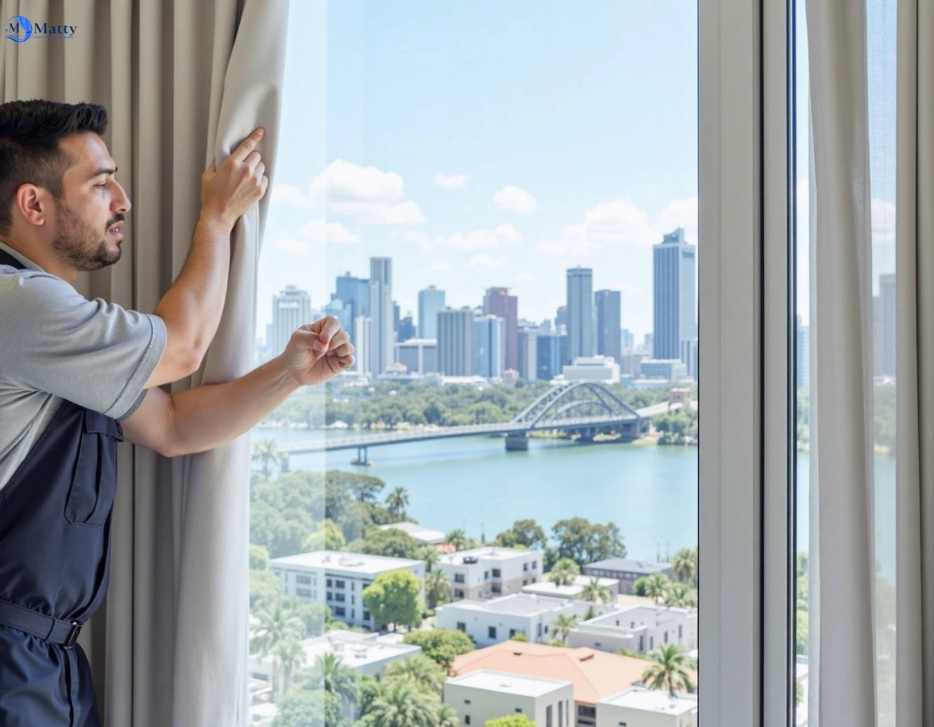 Professional curtain steam cleaning service forest-hill-vic QLD by Matty Curtain Cleaning